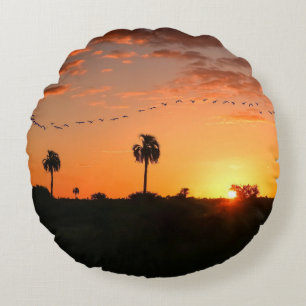 Cojín Redondo Piloto de lanzamiento de forma redonda