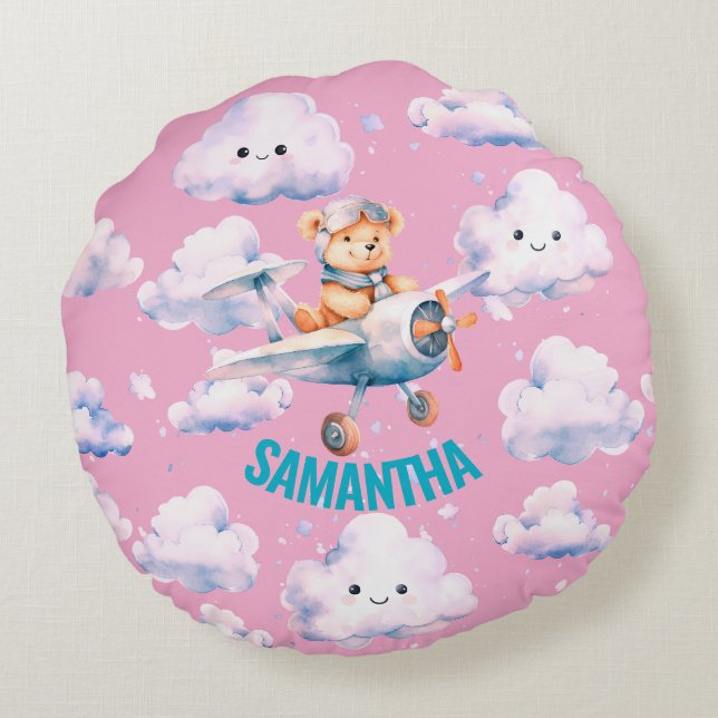 Cojín Redondo Piloto Teddy Pillow (Reverso)