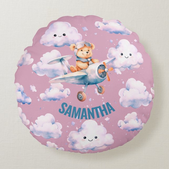 Cojín Redondo Piloto Teddy Pillow (Anverso)