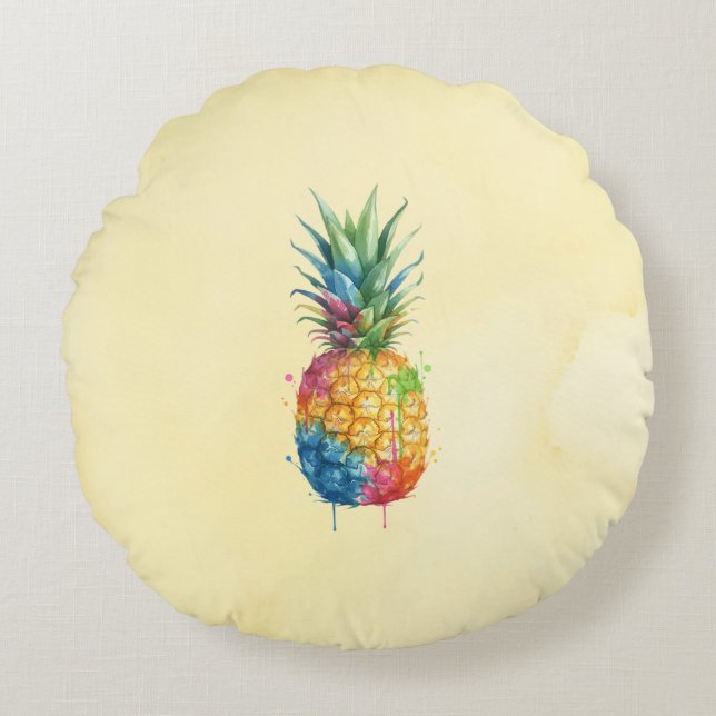 Cojín Redondo Piña (Anverso)