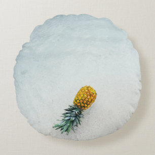 Cojín Redondo Piña en la orilla del mar