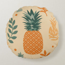 Cojín Redondo Piña tropical