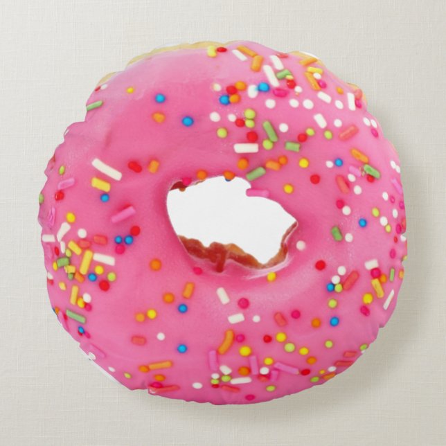 Cojín Redondo Pink donut (Anverso)