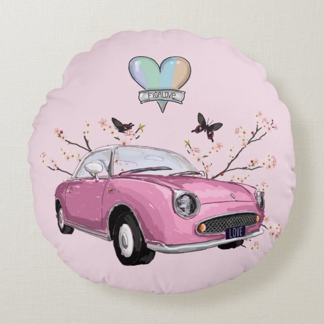 Cojín Redondo Pink Figaro round pillow - rond kussen (Anverso)