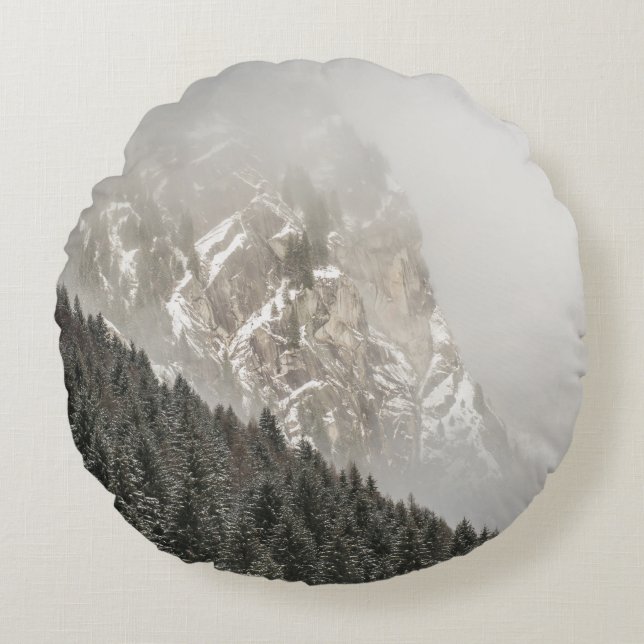 COJÍN REDONDO PINOS VERDES (Anverso)