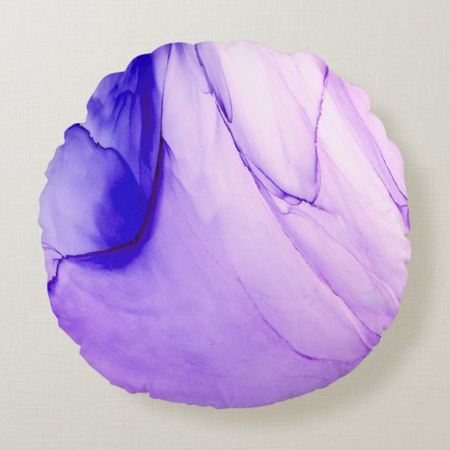 Cojín Redondo Pintura abstracta moderna y de alta calidad repres (Anverso)