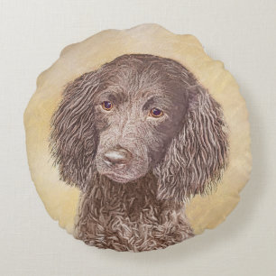 Cojín Redondo Pintura de España de agua estadounidense - Arte or