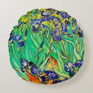Cojín Redondo PixDezines van gogh iris/st. remy