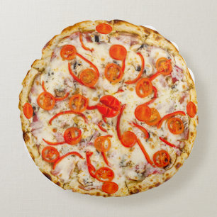 Cojín Redondo Pizza