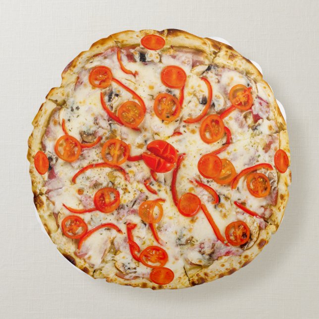Cojín Redondo Pizza (Anverso)