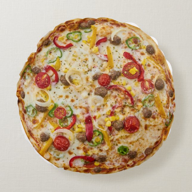 Cojín Redondo Pizza (Anverso)