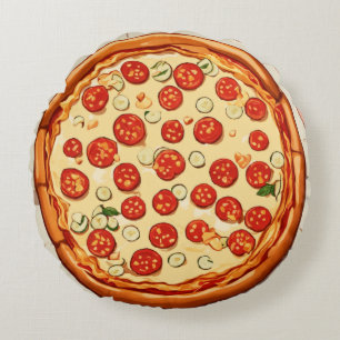 Cojín Redondo Pizza Pop de Pixel