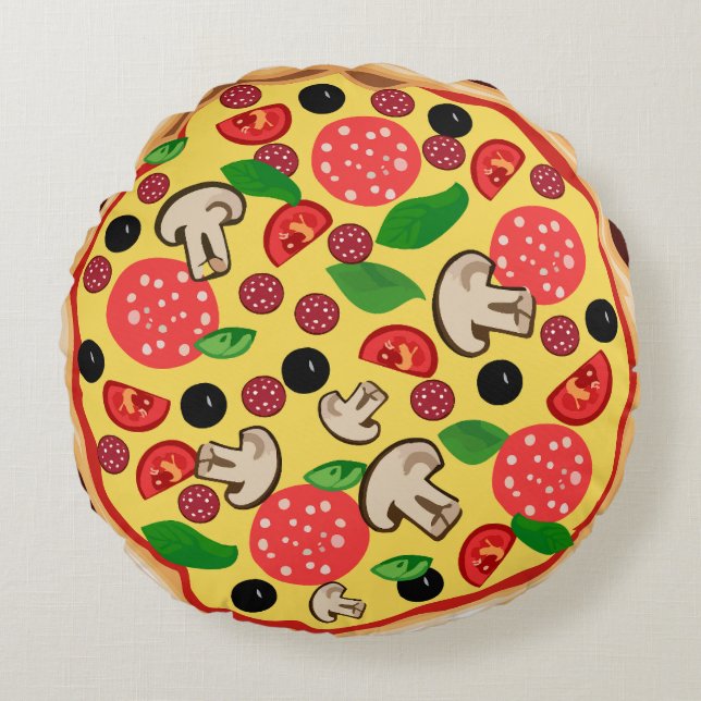Cojín Redondo PIZZA ROUND divertido PILLOW (Anverso)
