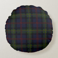 Plaid Clan Malcolm Purple Green Checkered Tartán