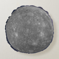 Planet Mercury Round Cushions