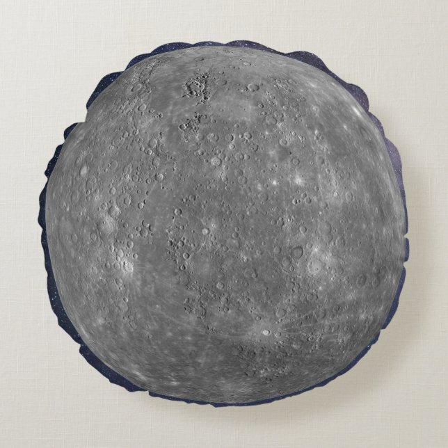 Cojín Redondo Planet Mercury Round Cushions (Anverso)