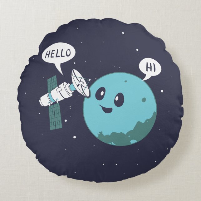 Cojín Redondo Planeta (Anverso)
