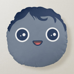 Cojín Redondo Planeta enano lindo Plutón de Kawaii