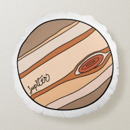 Cojín Redondo Planeta Júpiter de la Sistema Solar