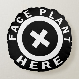 Cojín Redondo Planta de la cara aquí