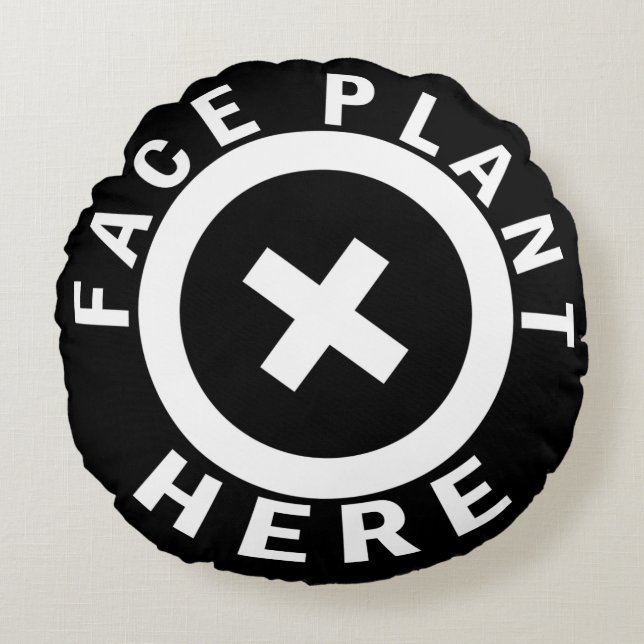 Cojín Redondo Planta de la cara aquí (Anverso)