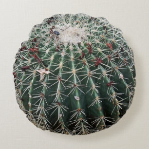 Cojín Redondo Plantas de desierto del diseño del sudoeste del