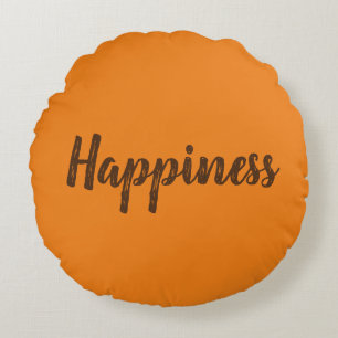 Cojín Redondo Plantilla de nombre de color sólido