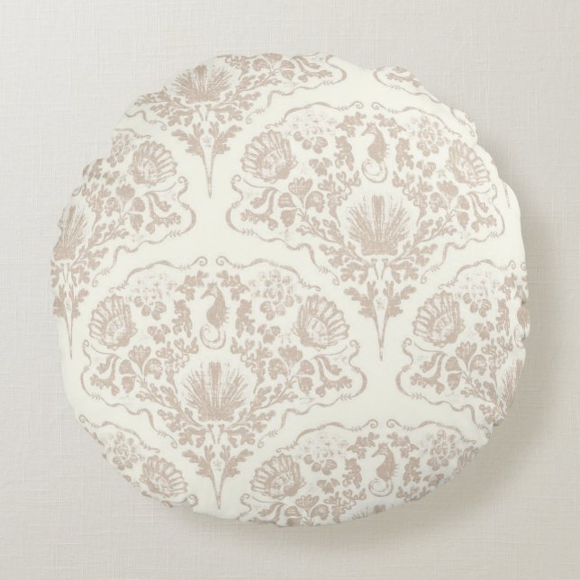 Cojín Redondo Playa de arena (Anverso)