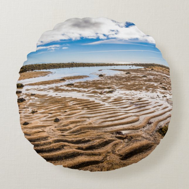 Cojín Redondo Playa de Budir, Islandia (Anverso)