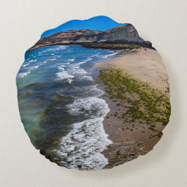 Cojín Redondo Playa de Puerto Piramides, Argentina