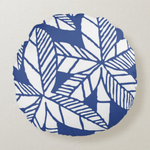 Cojín Redondo Playa Tropical Palm Tree