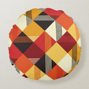 Cojín Redondo Plazas Vintage: Sencillas Rasas Sencillas.