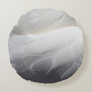Cojín Redondo Pluma blanca de cisne