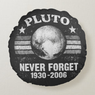 Cojín Redondo Plutón Nunca Olvides