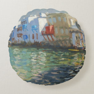 Cojín Redondo Poca Venecia Mykonos