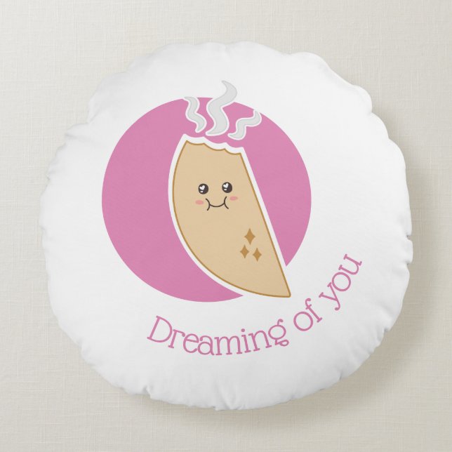 Cojín Redondo Poder empanadita (Anverso)