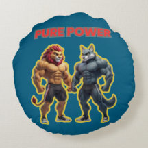 Poder Puro – Fuerte Diseño de Dibujos Animados de 