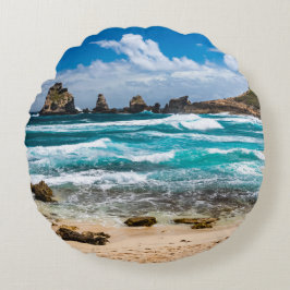 Cojín Redondo Pointe des Chateaux, Grande-Terre, Guadalupe Roun