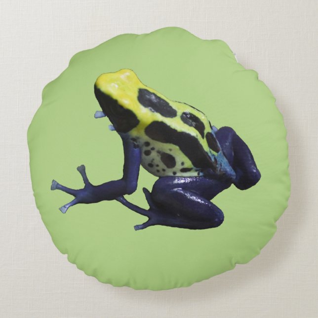 Cojín Redondo Poison Dart Frog (Reverso)