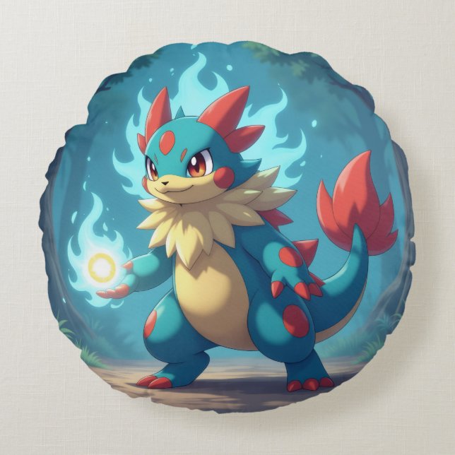 Cojín Redondo Pokémon und seine Treue Freunde (Anverso)