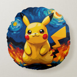 Cojín Redondo Pokémon und seine Treue Freunde