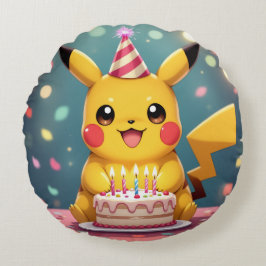 Cojín Redondo Pokémon und seine Treue Freunde