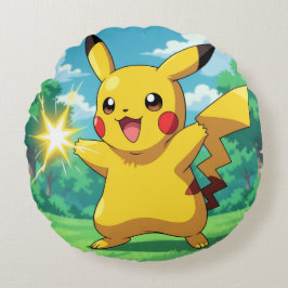 Cojín Redondo Pokémon und seine Treue Freunde