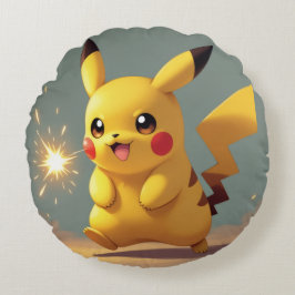 Cojín Redondo Pokémon und seine Treue Freunde