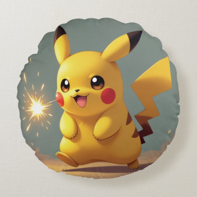 Cojín Redondo Pokémon und seine Treue Freunde (Anverso)