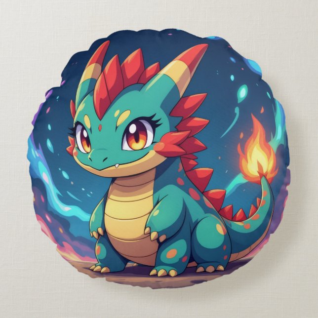 Cojín Redondo Pokémon und seine Treue Freunde (Anverso)