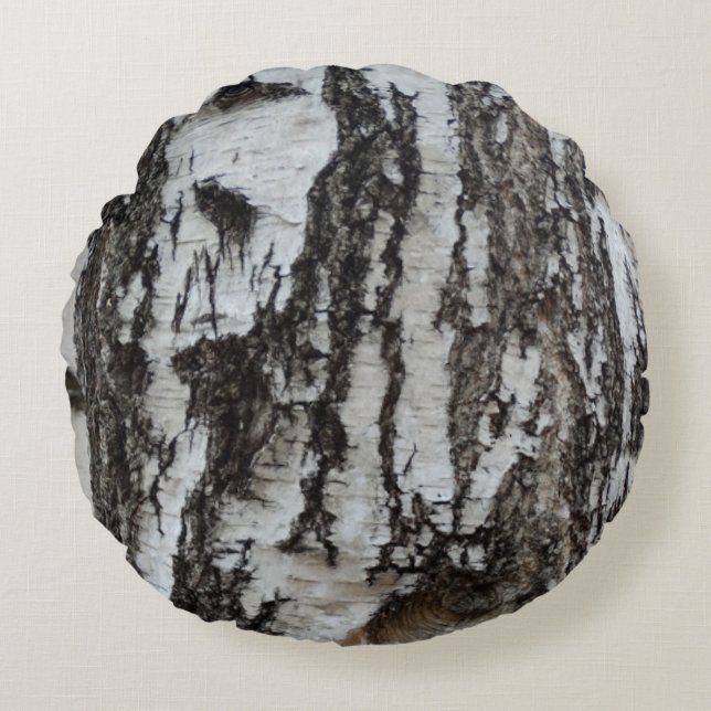 Cojín Redondo Poliéster cepillado de birco Almohadilla de lanzam (Anverso)