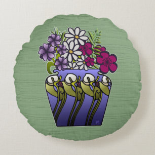 Cojín Redondo Ponente de opinión Lily Vase