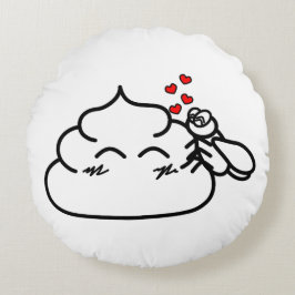 Cojín Redondo Poop in Love - Brootsch the PooPoo