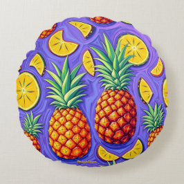 Cojín Redondo Pop de piña - Imperio de la piña